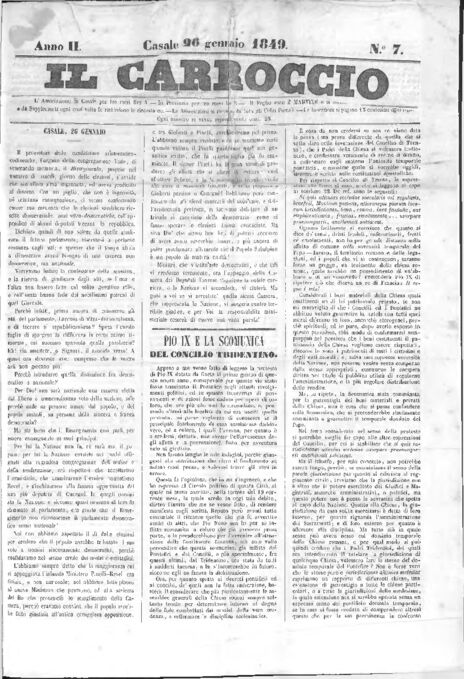 Il Carroccio - Edizione 7 del 26/01/1849